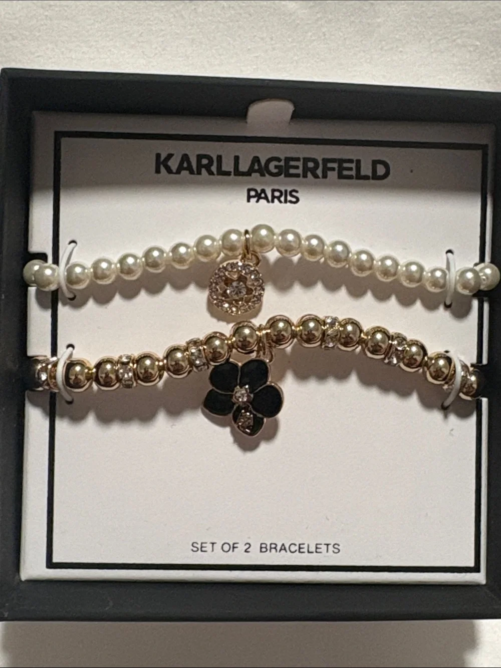 NIB Karl Lagerfeld Paris 2 Pc Bracelets - Picture 2 of 4